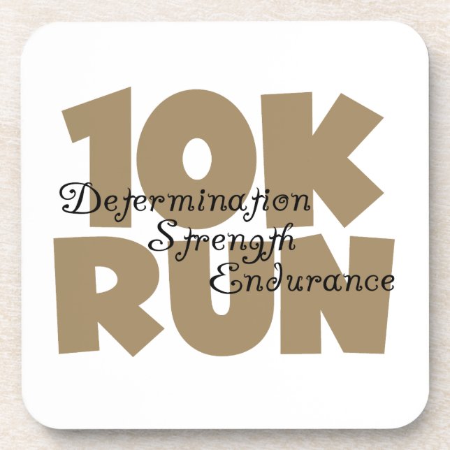 10K Run Tan Sports Running Coaster (Front)