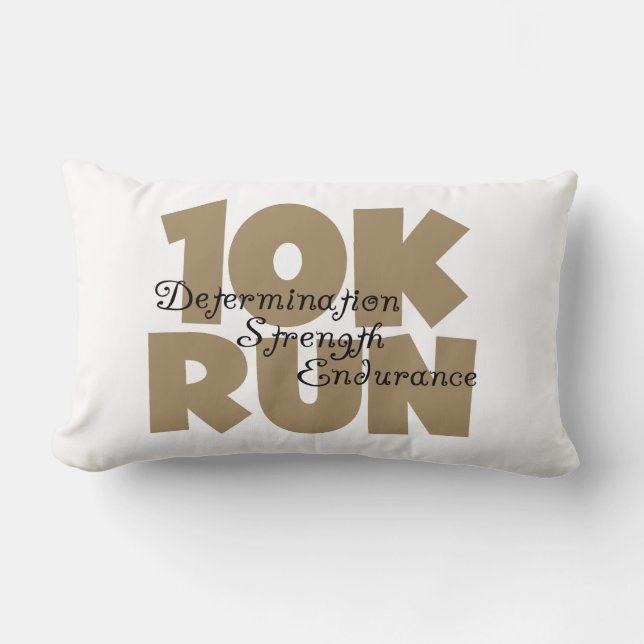10K Run Tan Sports Running Lumbar Cushion (Front)