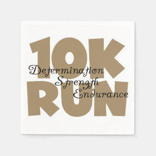 10K Run Tan Sports Running Napkin