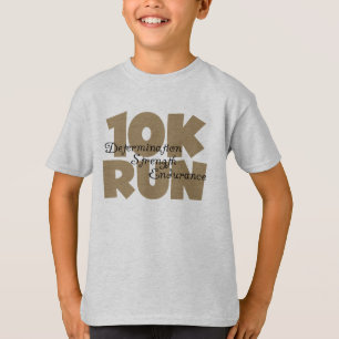 10K Run Tan Sports Running T-Shirt