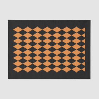 10lb Tissue Paper, HARLEQUIN BLACK & ORANGE Paper