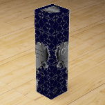 10th,11th,16th,20 Wedding Anniversary Silvery Rose Wine Box<br><div class="desc">The perfect affordable wedding gift; that delicious bottle of wine in a personalised wine box for your anniversary year. Here, this fabergè-inspired repeat with my 3D silvery heart frames makes a meaningful and gorgeous addition to your bottle of wine gift either for your 10th Tin, 11th Steel, 16th, 20th or...</div>