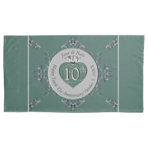 10th,11th,20th,25th Wedding Anniversary Pillowcase