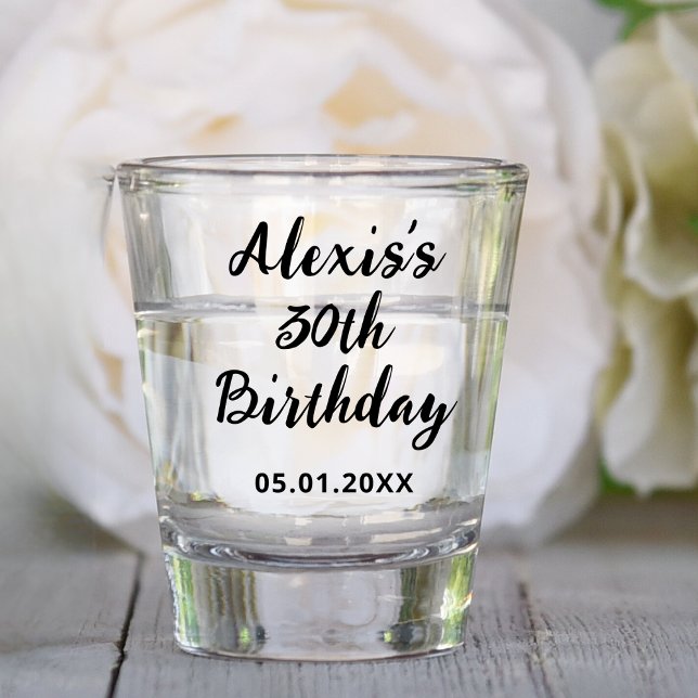 10th 20th 30th 40th 50th 60th 70th Birthday Party Shot Glass (Creator Uploaded)