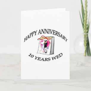 10th. ANNIVERSARY Card