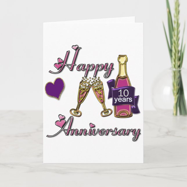 10th. Anniversary Card (Front)