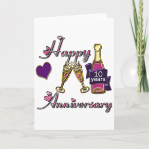 10th. Anniversary Card