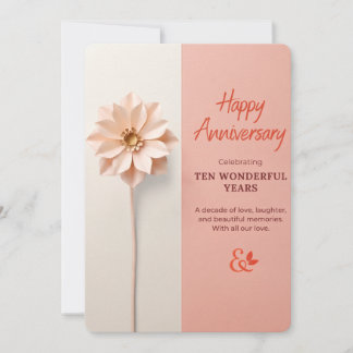 10th Anniversary Card | Decade of Love