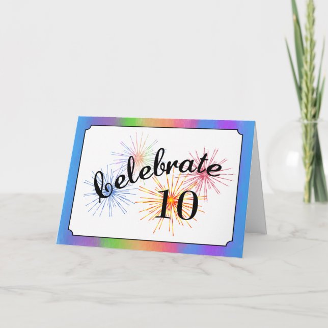 10th Anniversary Celebration Card (Front)
