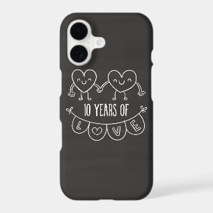 10th Anniversary Gift Chalk Hearts