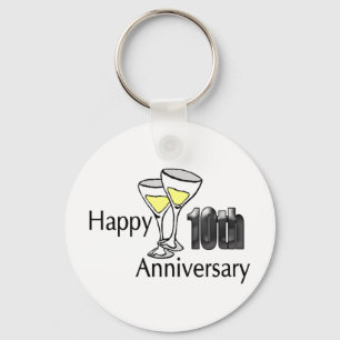 10th anniversary key ring