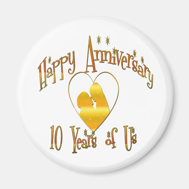 10th. Anniversary Magnet (Front)