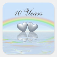 10th Anniversary Tin Hearts