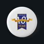 10th Anniversary Year Celebration 6 Cm Round Badge<br><div class="desc">10th Anniversary Year Celebration log is designed to celebrate your anniversary with class.</div>