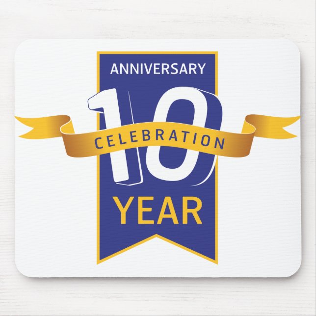 10th Anniversary Year Celebration Mouse Mat (Front)