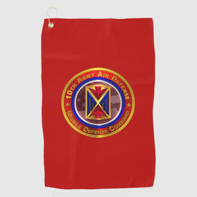 10th Army Air and Missile Defence Command Golf Towel (Front)