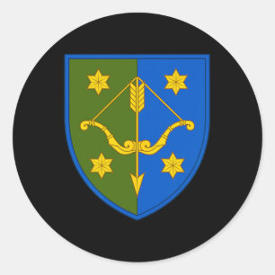10th Army Corps (ukraine) V2 Ukrainian Military Classic Round Sticker