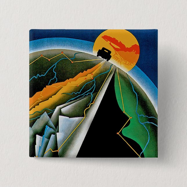 10th Automobile Rally de Monte Carlo 15 Cm Square Badge (Front)