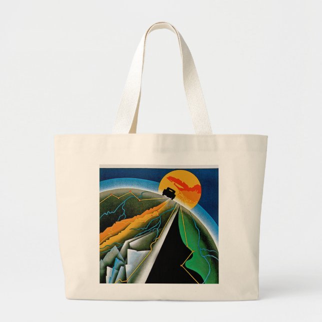10th Automobile Rally de Monte Carlo Large Tote Bag (Front)