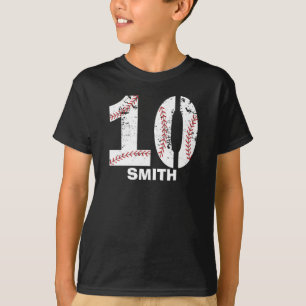 10TH baseball birthday t shirt-baseball party T-Shirt
