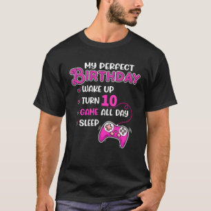 10Th Birthday 10 Year Old Gamer Girl Perfect Bday T-Shirt