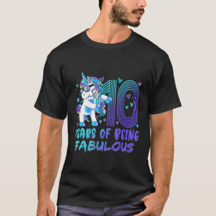 10th Birthday 10 Year Old Girl Flossing Princess U T-Shirt