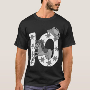 10th Birthday  10 Years Old Horse Cowgirl Girl Kid T-Shirt