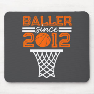 10th Birthday 2012 Basketball Player Boys Girls Ba Mouse Mat