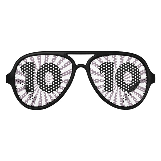 10TH BIRTHDAY AGE 10 KIDS  PARTY Sunglasses (Front)