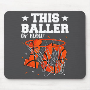 10th Birthday Basketball Boys Baller 10 Year Old B Mouse Mat