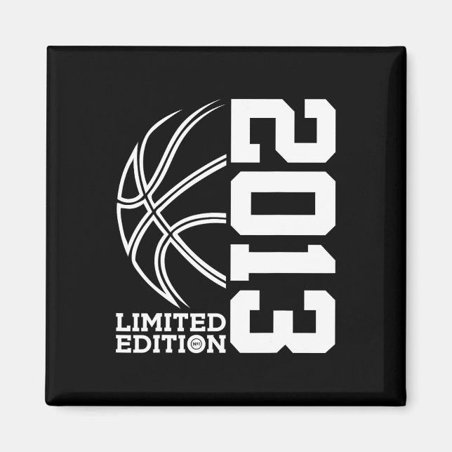 10th Birthday Basketball Limited Edition 2013 2 Magnet (Front)