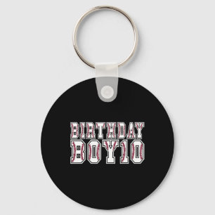 10th Birthday Boy 10 Years Old Sell Theme Lover Pa Key Ring