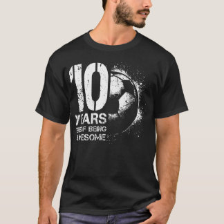 10Th Birthday Boy Girl Soccer Player Football 10 T-Shirt