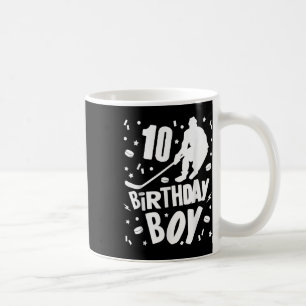 10th Birthday Boy Ice Hockey Kids 10 Years Old Par Coffee Mug