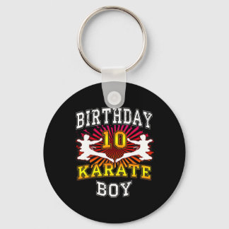 10th Birthday Boy - Karate 10 Year Old Children's Key Ring