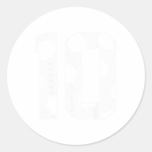 10th Birthday Boy Soccer Player Footll 10 Years Ol Classic Round Sticker