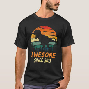 10th Birthday Dinosaur 10 Year Old Boys Awesome Si T-Shirt