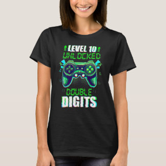 10th Birthday Double Digits 10 Year Old Video Game T-Shirt