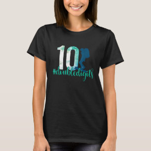 10th Birthday Double Digits Girls Ten 10 Scout Ca T-Shirt