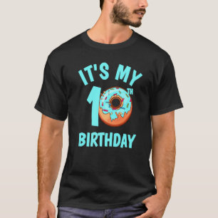 10th Birthday Doughnut With Sprinkles Double Digit T-Shirt