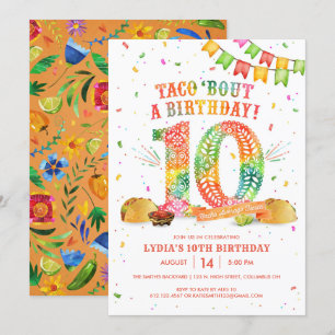 10th Birthday Fiesta Invitation