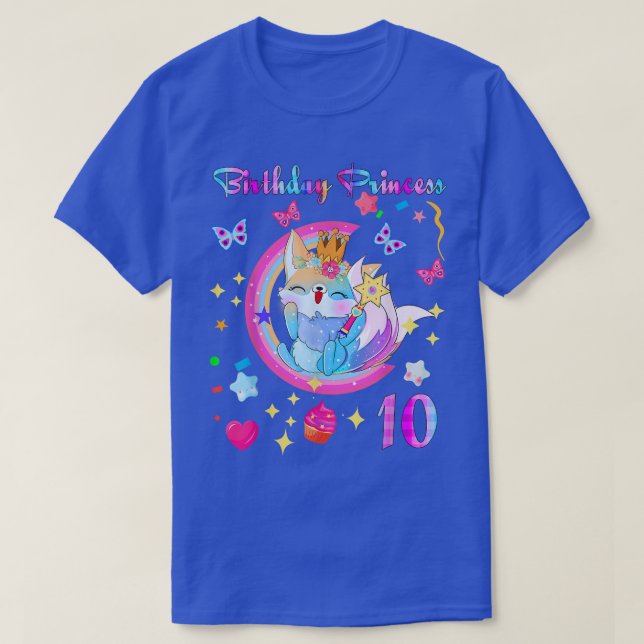 10th birthday Fo Lover 10 year old Gift Birthday P T-Shirt (Design Front)