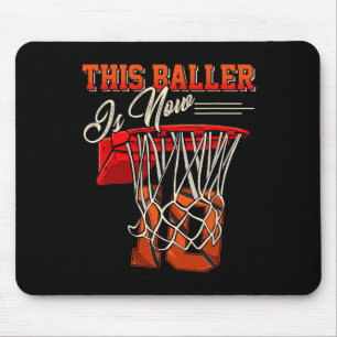 10th Birthday  For Boy Basketball 10 Years Old Kid Mouse Mat