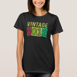 10th Birthday For Boys Girls Vintage 2012 Graphic  T-Shirt
