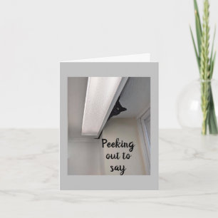 "10th BIRTHDAY" FROM PEEKING CAT Card