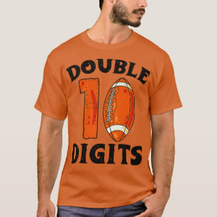 10Th Birthday Funny Fan Double Digits T-Shirt
