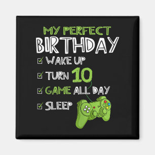10th Birthday Gaming 10 Years Old Perfect Gamer Gi Magnet