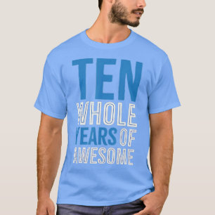 10th Birthday Gift Boy Age 10 Ten Year Old Boys So T-Shirt