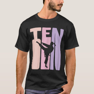 10th Birthday Gift Karate Retro Taekwondo Martial T-Shirt