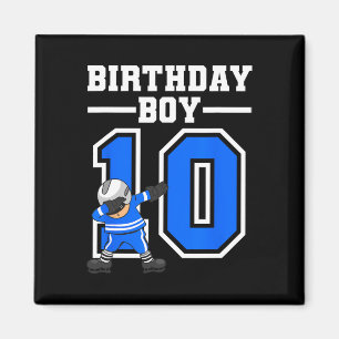 10th Birthday Gift Ten Vintage Hockey Birthday 10 Magnet